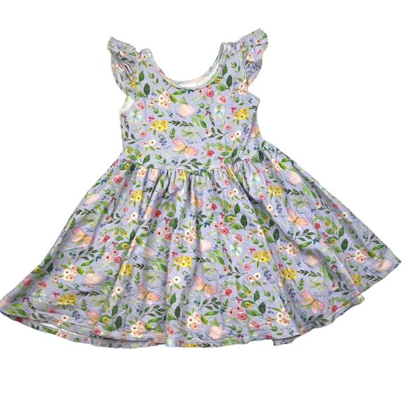 Vivie and Ash Flutter Sleeve Floral Dress - Picture 1 of 6